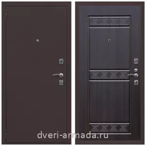МДФ с фрезеровкой, Дверь входная Армада Комфорт Антик медь / ФЛ-242 Эковенге