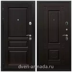 Двери МДФ для квартиры, Дверь входная Армада Премиум-Н ФЛ-243 / ФЛ-2 Венге на заказ