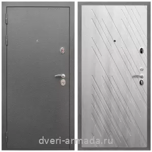 Красивые входные двери, Дверь входная Армада Оптима Антик серебро / МДФ 16 мм ФЛ-86 Ясень Ривьера Айс