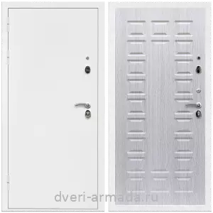 Белые, Дверь входная Армада Оптима Белая шагрень / ФЛ-183 Дуб белёный