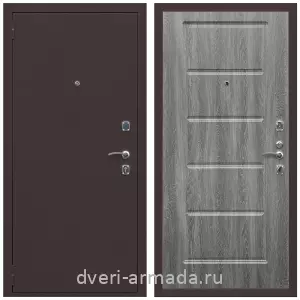 Входные двери толщиной 60 мм, Дверь входная Армада Комфорт Антик медь / ФЛ-39 Дуб Филадельфия графит
