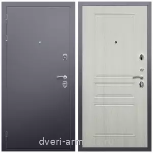 Одностворчатые входные двери, Недорогая дверь входная в квартиру Армада Люкс Антик серебро / ФЛ-243 Лиственница беж 