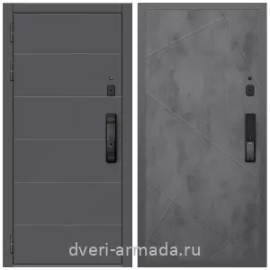 Правые входные двери, Дверь входная Армада Роуд МДФ 10 мм Kaadas K9 / МДФ 10 мм ФЛ-291 Бетон темный