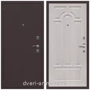 Утепленные входные двери, Дверь входная Армада Комфорт Антик медь / ФЛ-58 Дуб белёный