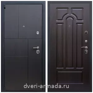 Толстые входные двери, Дверь входная Армада Бастион МДФ 16 мм ФЛ-290 Дуб фактурный шоколад / ФЛ-58 Венге