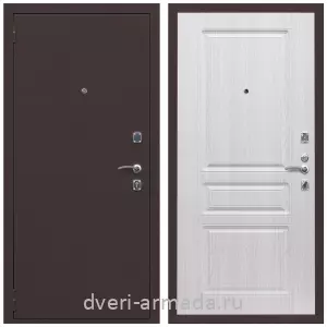 Входные двери с тремя петлями, Дверь входная Армада Комфорт Антик медь / ФЛ-243 Дуб белёный