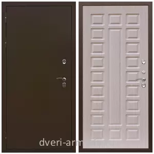 Утепленные для частного дома, Дверь входная утепленная для загородного дома Армада Термо Молоток коричневый/ ФЛ-183 Сандал белый от производителя