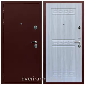 Взломостойкие входные двери 1.2, Дверь входная железная на дачу Армада Люкс Антик медь / ФЛ-242 Сандал белый парадная