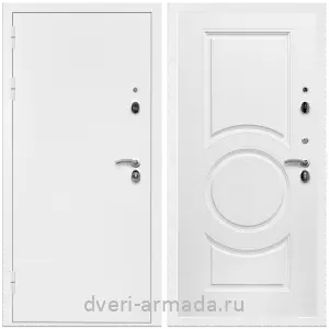 Белые, Дверь входная Армада Оптима Белая шагрень / МС-100 Белый матовый