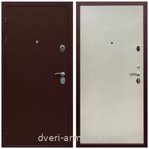 МДФ с фрезеровкой, Дверь входная утепленная Армада Люкс Антик медь / ПЭ Венге светлый