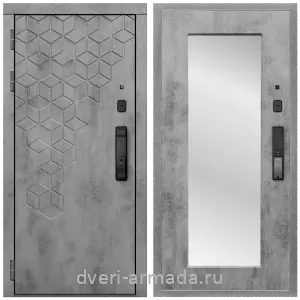 Дверь входная Армада Квадро Kaadas K9 /  ФЛЗ-пастораль, Бетон темный