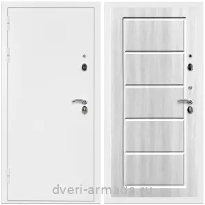 Входные двери толщиной 1.5 мм, Дверь входная Армада Оптима Белая шагрень / ФЛ-39 Венге светлый