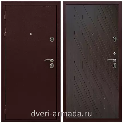 Дверь входная Армада Престиж Антик медь / МДФ 16 мм ФЛ-86 Венге структурный