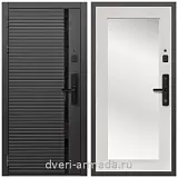 Умная входная смарт-дверь Армада Каскад BLACK МДФ 10 мм Kaadas S500 / ФЛЗ-Пастораль, Дуб белёный
