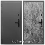 Умная входная смарт-дверь Армада Гарант Kaadas S500 / ПЭ Цемент темный